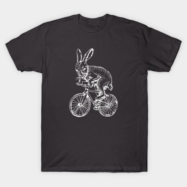 SEEMBO Rabbit Cycling Bicycle Cyclist Bicycling Bike Biker T-Shirt by SEEMBO